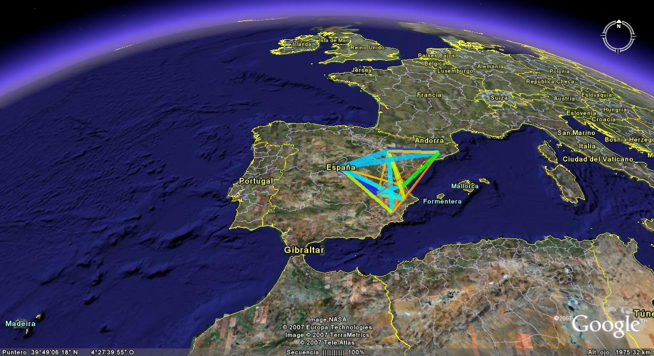 Análisis y representación de la cadena logística de aprovisionamiento en Google Earth