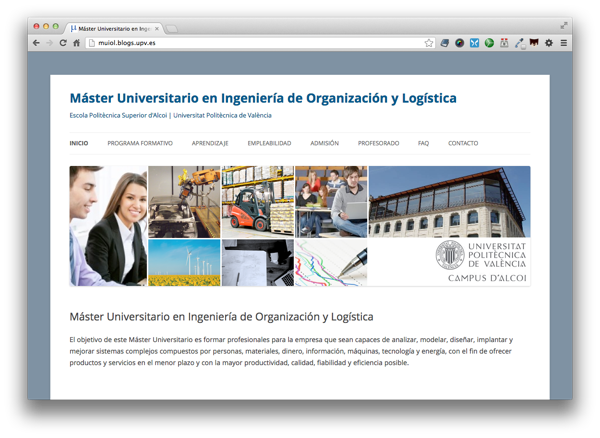 Máster Universitario en Ingeniería de Organización y Logística