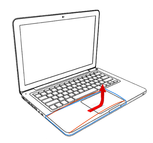 Macbook Pro con batería vieja que genera problemas de clic en trackpad