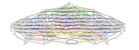 Mapa E8 Este gráfico describe un estructura similar pero mucho más pequeña que la E8. Como asegura el MIT, un imagen equivalente para la estructura ahora calculada y a la misma escala mediría 20,5 x 20,6 metros.(Foto: MIT)