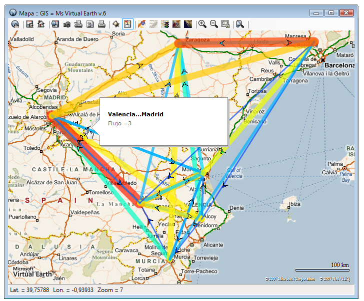análisis de flujos logísticos con vector e información contextual