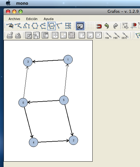 Grafos compilado en Mac OSX gracias a Mono