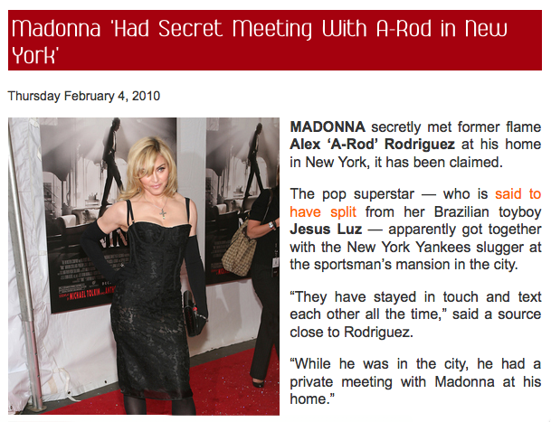 One more time... Madonna