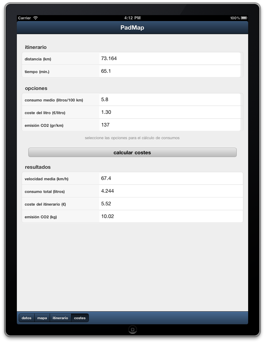 PadMap - emisiones CO2