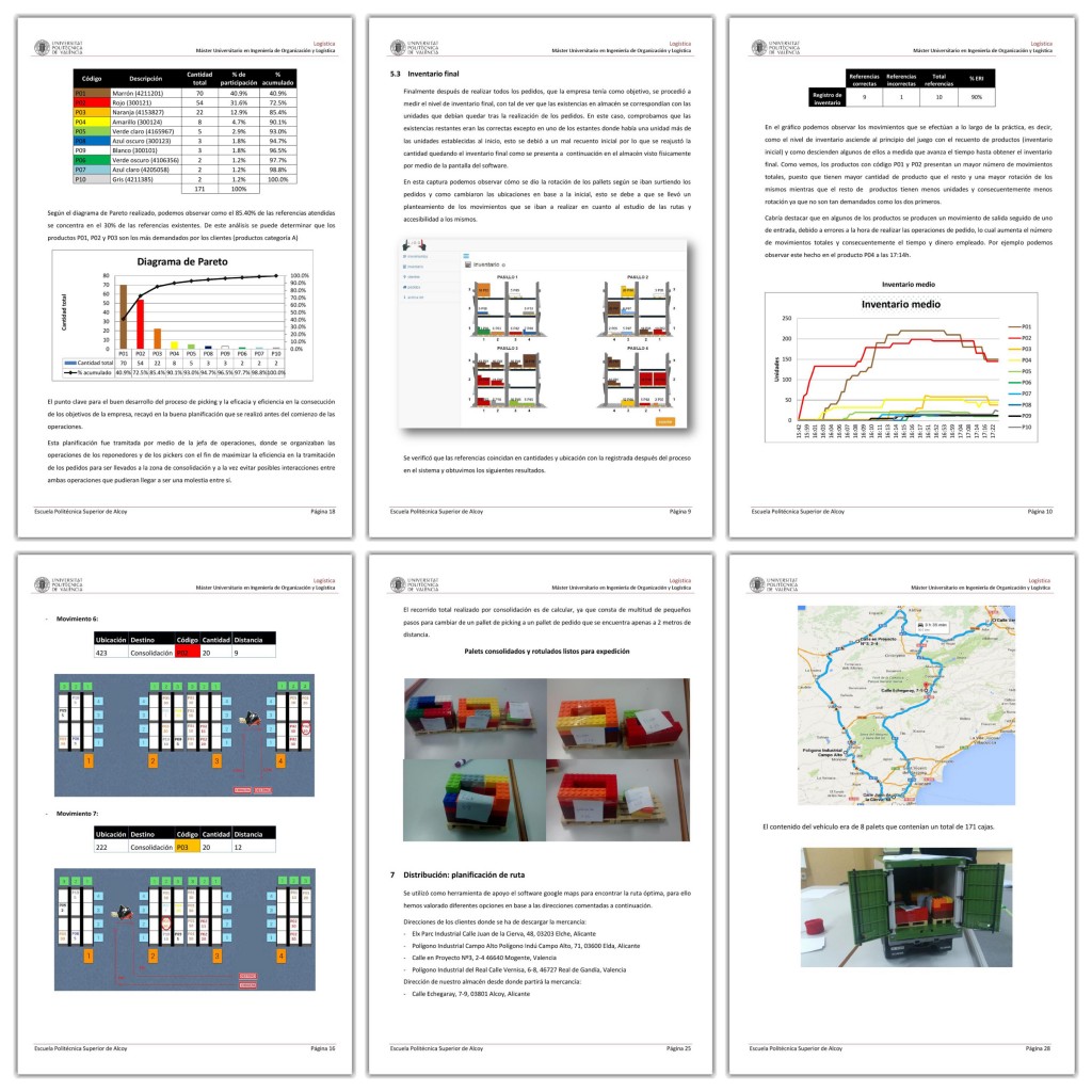 vista de algunas páginas del informe del segundo equipo LLOG