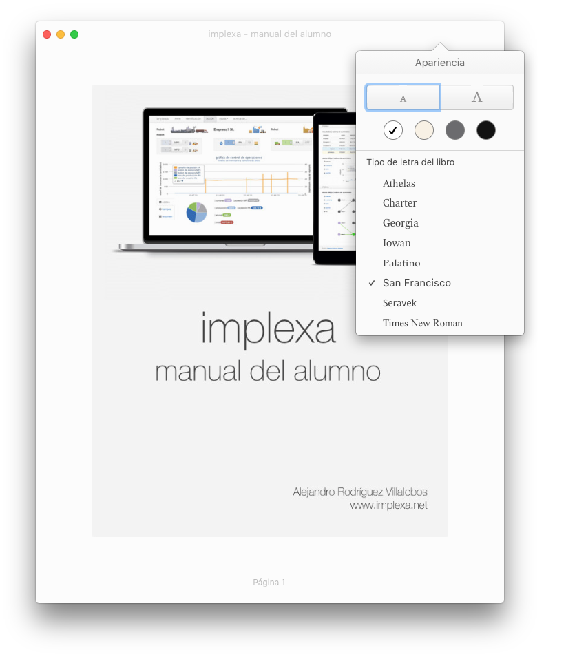 implexa - manual del alumno - libro electrónico para
