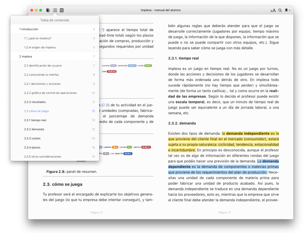 implexa - manual del alumno - libro electrónico para iBooks