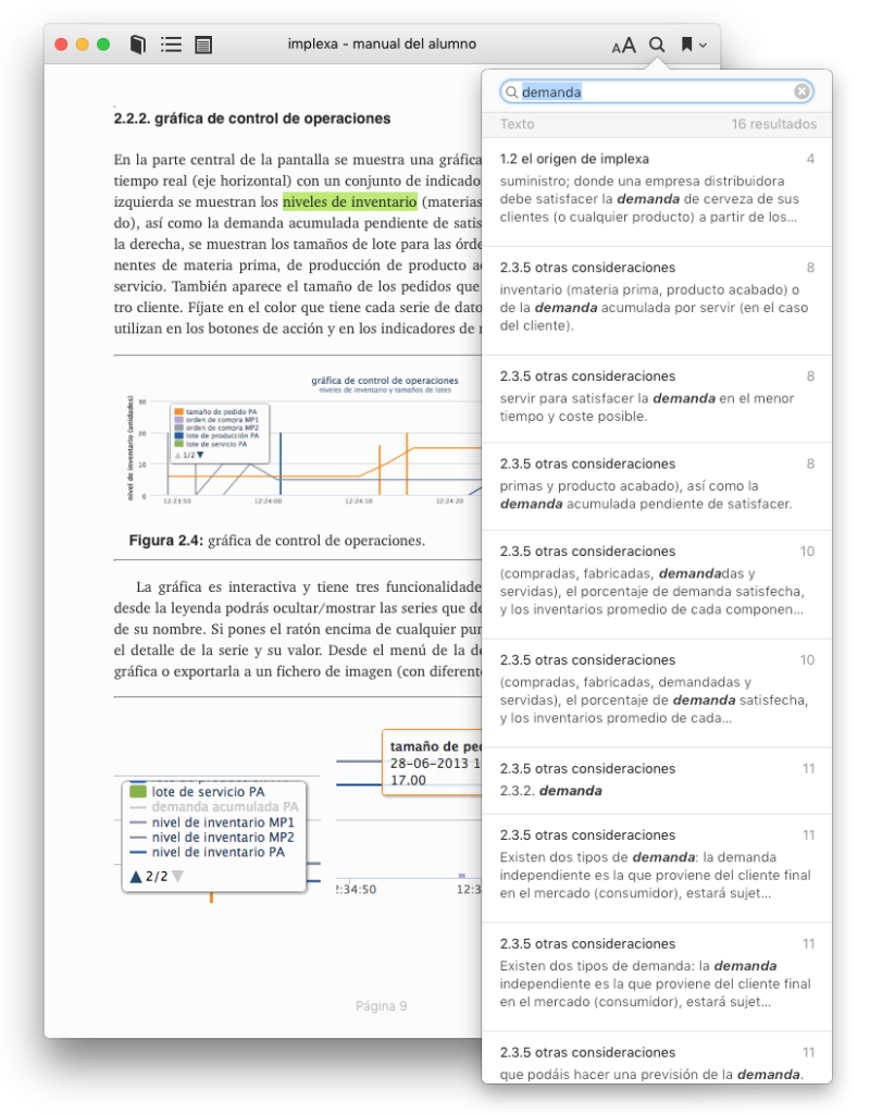 buscando textos en iBooks