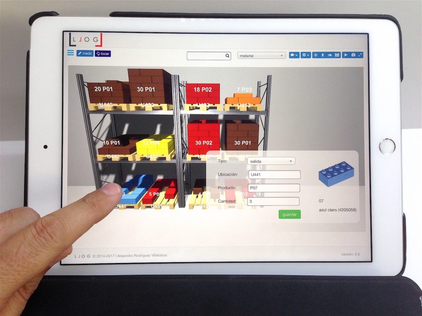 la gestión de las operaciones logísticas del almacén a un dedo de distancia