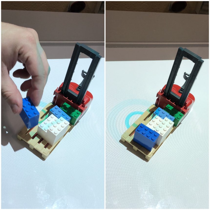 logística visual: ondas de actividad en el lugar y en el momento de la acción
