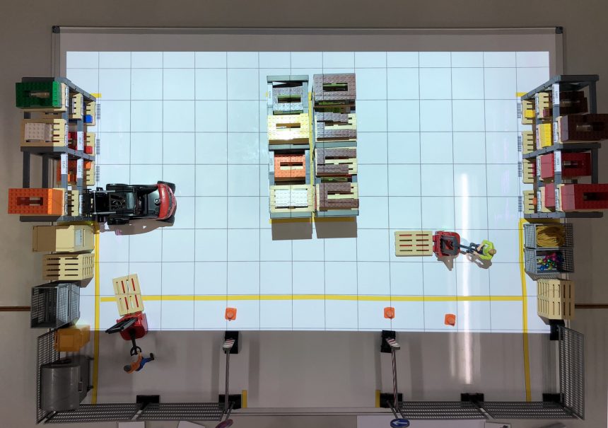 proyección a escala sobre LLOG