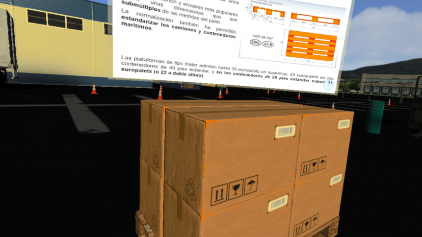 LLOG VR te permite aprender logística desde una perspectiva real.