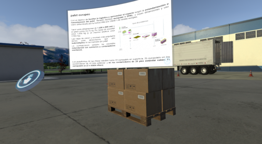 LLOG VR te permite aprender logística desde una perspectiva real.