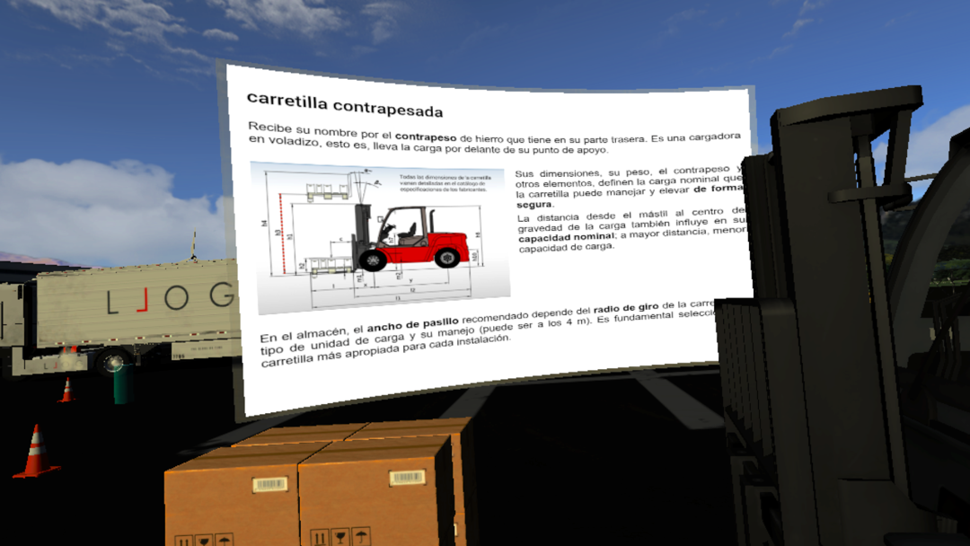 LLOG VR te permite aprender logística desde una perspectiva real.