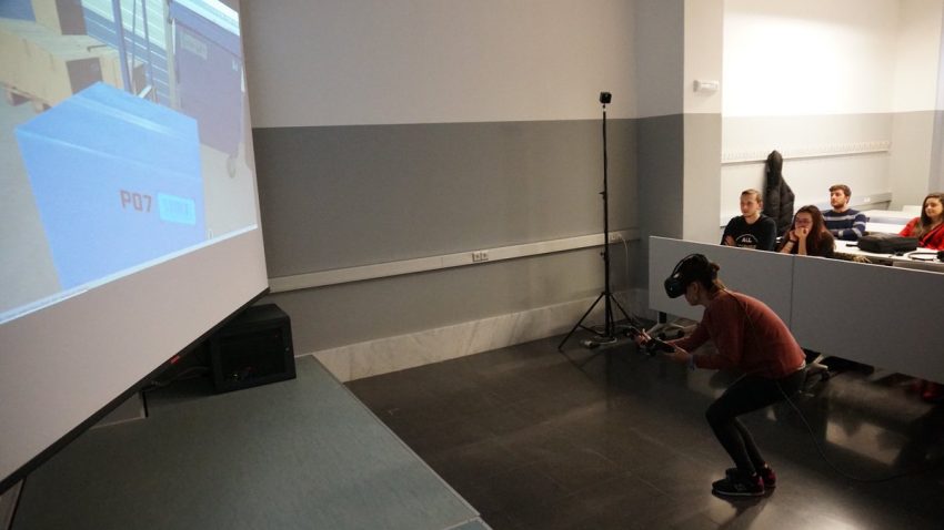 espacio de realidad virtual en el aula