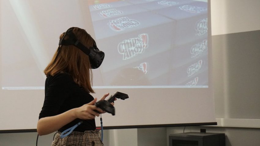 optimización del paletizado y la carga del contenedor con realidad virtual