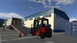 LLOG VR simulando la carga y descarga de un camión en realidad virtual