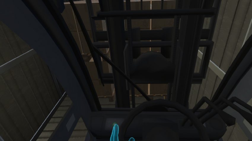 LLOG VR simulando la carga y descarga de un camión en realidad virtual