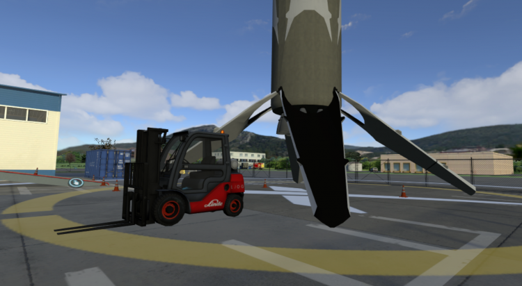 Falcon 9 y Falcon Heavy a escala real en realidad virtual