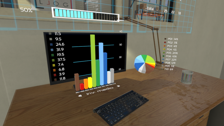 LLOG VR - cuadro de mando logístico en realidad aumentada