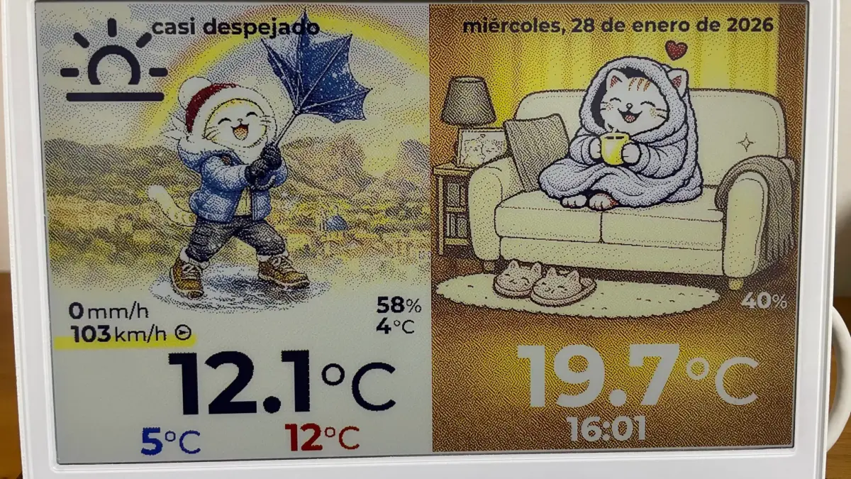 Pantalla de tinta electrónica personal (SeeedStudio reTerminal E1001/E1002)